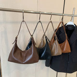 Weiyinxing Small Underarm Bag Leather Shoulder Bags for Women 2024 Solid Color Fashion Crossbody Bag Female Handbags and Purses