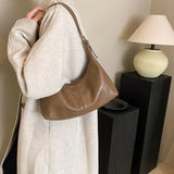 Weiyinxing Small Underarm Bag Leather Shoulder Bags for Women 2024 Solid Color Fashion Crossbody Bag Female Handbags and Purses