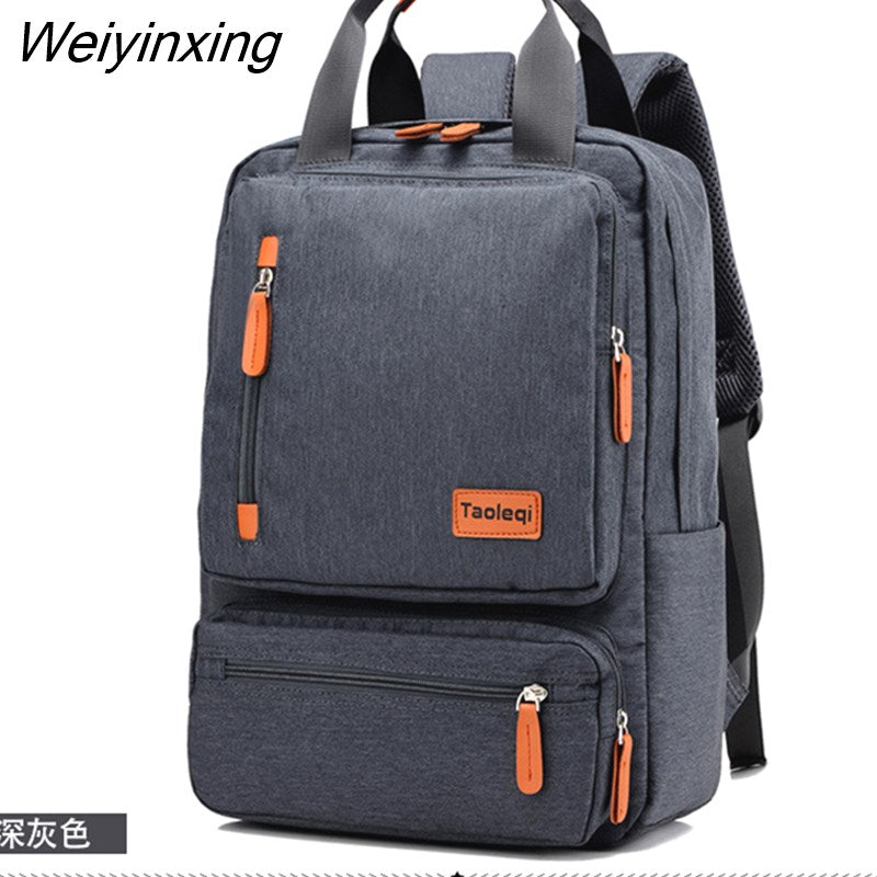 Weiyinxing Business Men Computer Backpack Light 15 inch Laptop Bag 2023 Waterproof Oxford cloth Lady Anti-theft Travel Backpack Gray