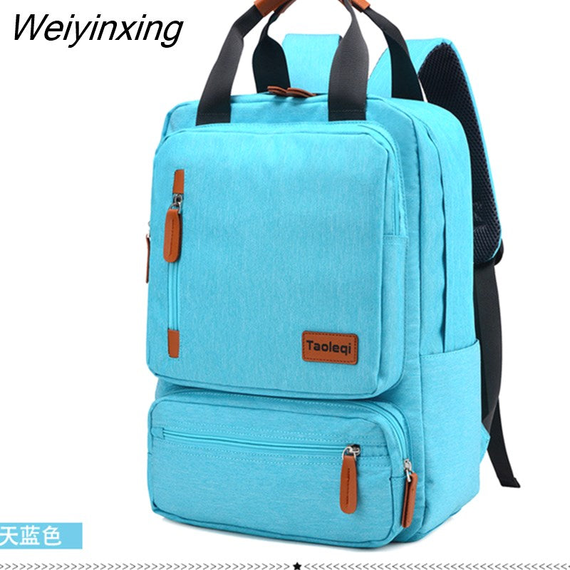 Weiyinxing Business Men Computer Backpack Light 15 inch Laptop Bag 2023 Waterproof Oxford cloth Lady Anti-theft Travel Backpack Gray