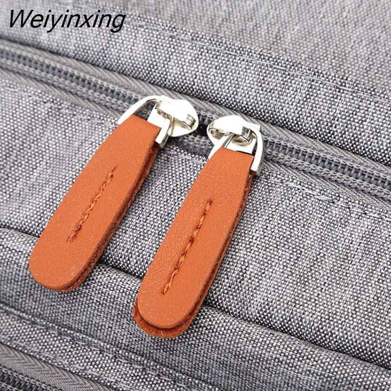 Weiyinxing Business Men Computer Backpack Light 15 inch Laptop Bag 2023 Waterproof Oxford cloth Lady Anti-theft Travel Backpack Gray