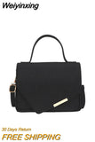Weiyinxing New Fashion Crossbody Bag Women's Senior Texture Handbag Soild Color Trendy Design Ladies' High Quality Chain Shoulder Bag