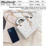 Weiyinxing Bags for Women 2023 Embroidery Designer Handbag Casual Tote Bag Lady Crossbody Bags Fashion Purse Classic Square Clutches