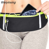 Weiyinxing Sports Waist Bag for Women Men Gym Belt Bag High Elastic Oxford Cloth Waterproof Waist Pack Cycling Phone Earphone Bags