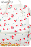 Weiyinxing Cute Floral Printing Nylon University Backpack Women Laptop School Bag Girl Leisure College Fashion Lady Travel Book Bags
