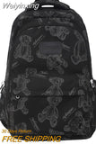 Weiyinxing Women High Capacity Printing Laptop Female Waterproof School Bag Fashion Lady College Backpack Cute Girl Travel Book Bags