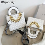 Weiyinxing Crossbody Bags For Women 2023 Dress Totes Women's Handbag Chain Stylish Lady Messenger Bag Wide Straps Shoulder Bag
