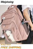 Weiyinxing New Summer Nylon Women Rucksack Female Travel Double Shoulder Backpack Student School Bag for Teenager Girls Mochila