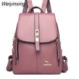 Weiyinxing 2023 Women Leather Backpacks Fashion Shoulder Bags Female Backpack Ladies Travel Backpack Mochilas School Bags For Girls