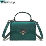 Weiyinxing Bags For Women Solid Flap Fashion Messenger Bag Rivet Women Shoulder Bag Small Big Lady Handbags High Quality Bags Women's