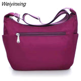 Weiyinxing New Simple Nylon Shoulder Bag Fashion Casual Large Capacity Lady Diagonal Mummy Bag