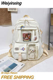 Weiyinxing Capacity High School Student Backpack (female Korean Version) Harajuku Schoolbag (junior High School Student Girl Backpack