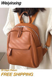 Weiyinxing Cute Fashion Women Leather Backpack 2023 Mini Soft Multi-Function Small Backpack Female Ladies Shoulder Bag Girl Purses