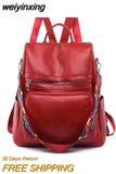 weiyinxing Anti-theft Women Backpacks Famous Brand High Quality Leather Female Backpack Ladies Large Capacity School Bag for Girls