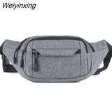 Weiyinxing Men Women Waist Bag Casual Fanny Pack Purse Large Phone Belt Bag Pouch Canvas Outdoor Travel Phone Bag Banana Hip Bags