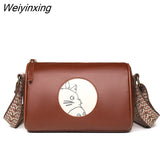 Weiyinxing Genuine Leather Women Shoulder Bags Casual Simple Crossbody Handbag Lady Luxury Cow Leather Small Vintage Female Tote Sac