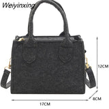Weiyinxing Handbags Small Tote Female Travel Top Handle Bags for Women Shopping Leisure Phone Bag Birthday Party Gifts