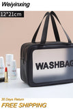 Weiyinxing Women Travel Storage Bag Cosmetic Bag Makeup Bag Travel Organizer Bags Waterproof Washbag Transparent Cosmetic Cases