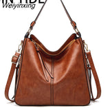 Weiyinxing Bags for Women Soft Water Leather Handbags Women Messenger Crossbody Bag European&American Style Vintage Retro Tote Bag