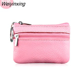 Weiyinxing New Women Genuine Leather Coin Purse Female Wallets Women Zipper Coin Purses Children Storage Pocket Bags Pouch #C