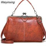 Weiyinxing Simple Style Women Shoulder Bag 2023 High Quality PU Leather Lady Crossbody Bag Fashion Boston Design Handbag Tote Purse