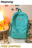 Weiyinxing Nylon Women Backpack Multi-Pocket Student Rucksack Female Travel Bag Book Schoolbag For Teenage Girl Boys Satchel