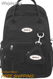 Weiyinxing Travel Waterproof Book Bag Coin Purse Girl Nylon Kawaii School Bag Cool Women Fashion Laptop College Backpack Lady Trendy