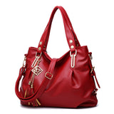 Weiyinxing Women's Bag 2024 Soft Leather Large Capacity Handbag Fashion Mother Bag Middle-Aged One-Shoulder Cross-Body Bag Tide