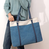 Weiyinxing Shoulder Handbag Spring New Japanese And Korean Version Casual Women Trend Cloth Art Pure Color Women's Bag Versatile Canvas Women's Bag