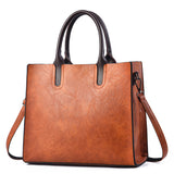 Weiyinxing Vintage Commuter Big Bag 2024 New Women's Bag Large Capacity Handbag Single Shoulder Cross-Body Bag Soft Leather Fashion Lady