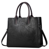 Weiyinxing Vintage Commuter Big Bag 2024 New Women's Bag Large Capacity Handbag Single Shoulder Cross-Body Bag Soft Leather Fashion Lady
