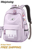 Weiyinxing Quality Large Capacity Student Backpack Lady Fashion Casual Schoolbag Women Nylon Waterproof Travel Bag Book Pack New Cool