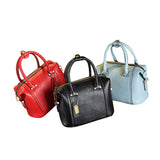 Weiyinxing Simple Women's Bag French Boston Commuter Handbag Detachable Shoulder Straps Available In Two Sizes And Colors