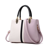 Weiyinxing [Women's Bag] Autumn 2024 New Fashion Contrast Color Handbag Large Capacity Commuter One-Shoulder Cross-Body Bag Tide