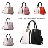 Weiyinxing [Women's Bag] Autumn 2024 New Fashion Contrast Color Handbag Large Capacity Commuter One-Shoulder Cross-Body Bag Tide