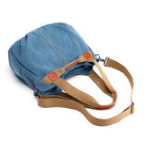Weiyinxing Vintage Tide One-Shoulder Cross-Slung Women's Bag Large Capacity Fashion Handbag Lady Simple Versatile Canvas Bag Women's Bag