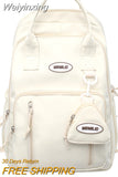 Weiyinxing Travel Waterproof Book Bag Coin Purse Girl Nylon Kawaii School Bag Cool Women Fashion Laptop College Backpack Lady Trendy