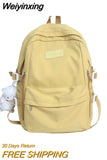 Weiyinxing Waterproof Nylon Women Bags School Backpack for Teenagers Girls Travel Backbag Mochilas Female Small Bookbag Kawaii Bag