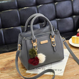 Weiyinxing Female 2024 New Fashion Single Shoulder Small Bag Double Layer Large Capacity Wool Ball Hand Carry Oblique Cross Women's Bag