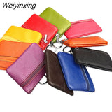 Weiyinxing New Women Genuine Leather Coin Purse Female Wallets Women Zipper Coin Purses Children Storage Pocket Bags Pouch #C