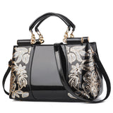 Weiyinxing Patent Leather Bright Face Female Bag Bride Wedding Atmosphere Handbag Large Capacity Women's Single Shoulder Cross-Body Bag