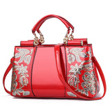 Weiyinxing Patent Leather Bright Face Female Bag Bride Wedding Atmosphere Handbag Large Capacity Women's Single Shoulder Cross-Body Bag