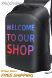 Weiyinxing Women Men Outdoor Walking Billboard Wifi Bags LED Display Screen Backpack Business Travel Laptop Bag Multi-function School Bag