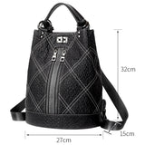 Weiyinxing Backpack Women's 2024 New Trend Brand Fashionable Lady Backpack Full Of Large-Capacity Soft Leather Bucket Bags