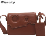 Weiyinxing Fashion Cartoon Small Square Bag Women's Bag Cartoon Cheese Messenger Bag Cortex Waterproof Fashionable Cute Side Bag