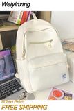 Weiyinxing New Simple Design Woman Backpack School Bag For Teenage Girls Boys Casual Travel Rucksack College Students Mochila