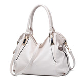 Weiyinxing Fashion Soft Leather Handbag Large Capacity Women's Bag Middle-Aged Women One-Shoulder Cross-Body Bag
