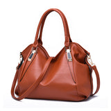 Weiyinxing Fashion Soft Leather Handbag Large Capacity Women's Bag Middle-Aged Women One-Shoulder Cross-Body Bag