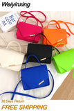 Weiyinxing New Fashion Crossbody Bag Women's Senior Texture Handbag Soild Color Trendy Design Ladies' High Quality Chain Shoulder Bag