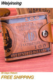 Weiyinxing Men Wallet 2023 Dollar Price Wallet Casual Clutch Money Purse Bag Credit Card Holder Fashion New billetera hombre